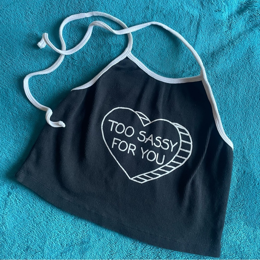 Black Crop Top - Too Sassy For You